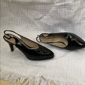 Chanel 90’s Slingback Heels (damaged heel tips)